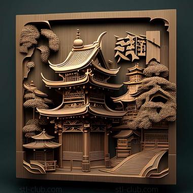 3D model Morioka in Japan (STL)